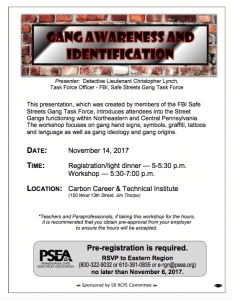 Gang Awareness Workshop